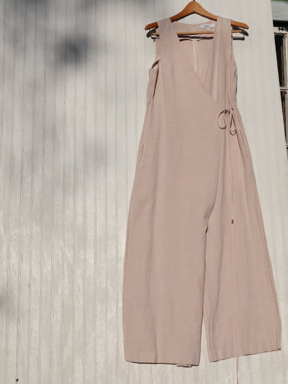 Rosetta Getty Jumpsuit with Skirt Tie at the Side Size 10